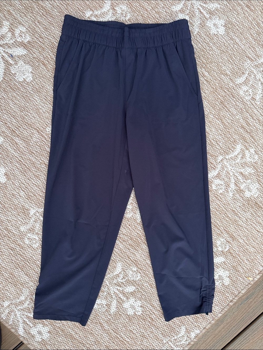 Talbots Dark Navy Elastic-Waist Jogger Pants